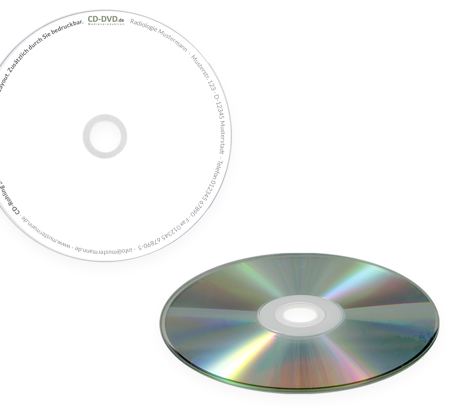 CD DVD Rohlinge Ink Plus bedruckbar mit Tintenstrahldruckern in Kliniken, Arztpraxen, Radiologie, Dicom MRT CT und Röntgen