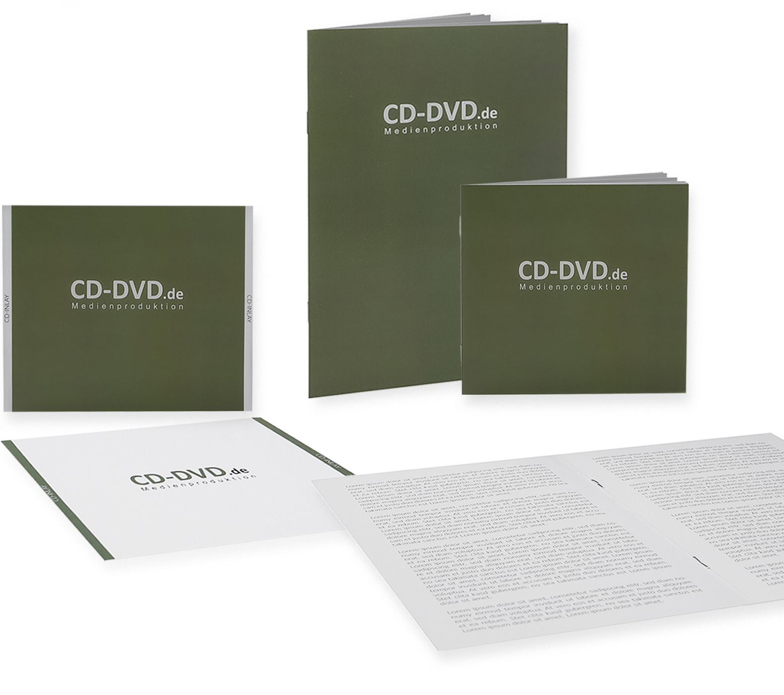 CD DVD Produkte und Services Drucksachen