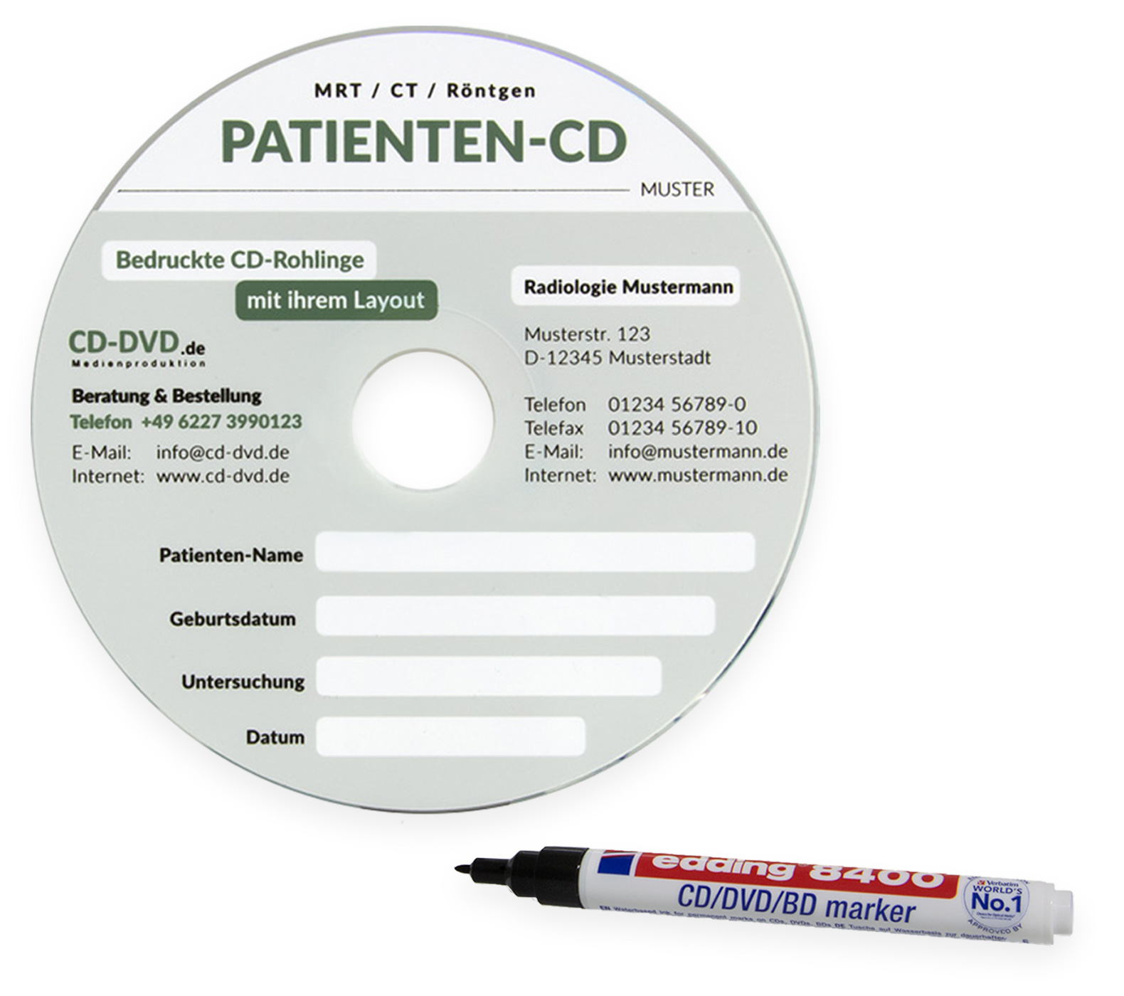 CD DVD Ärzte und Kliniken Patienten-CD für die Radiologie